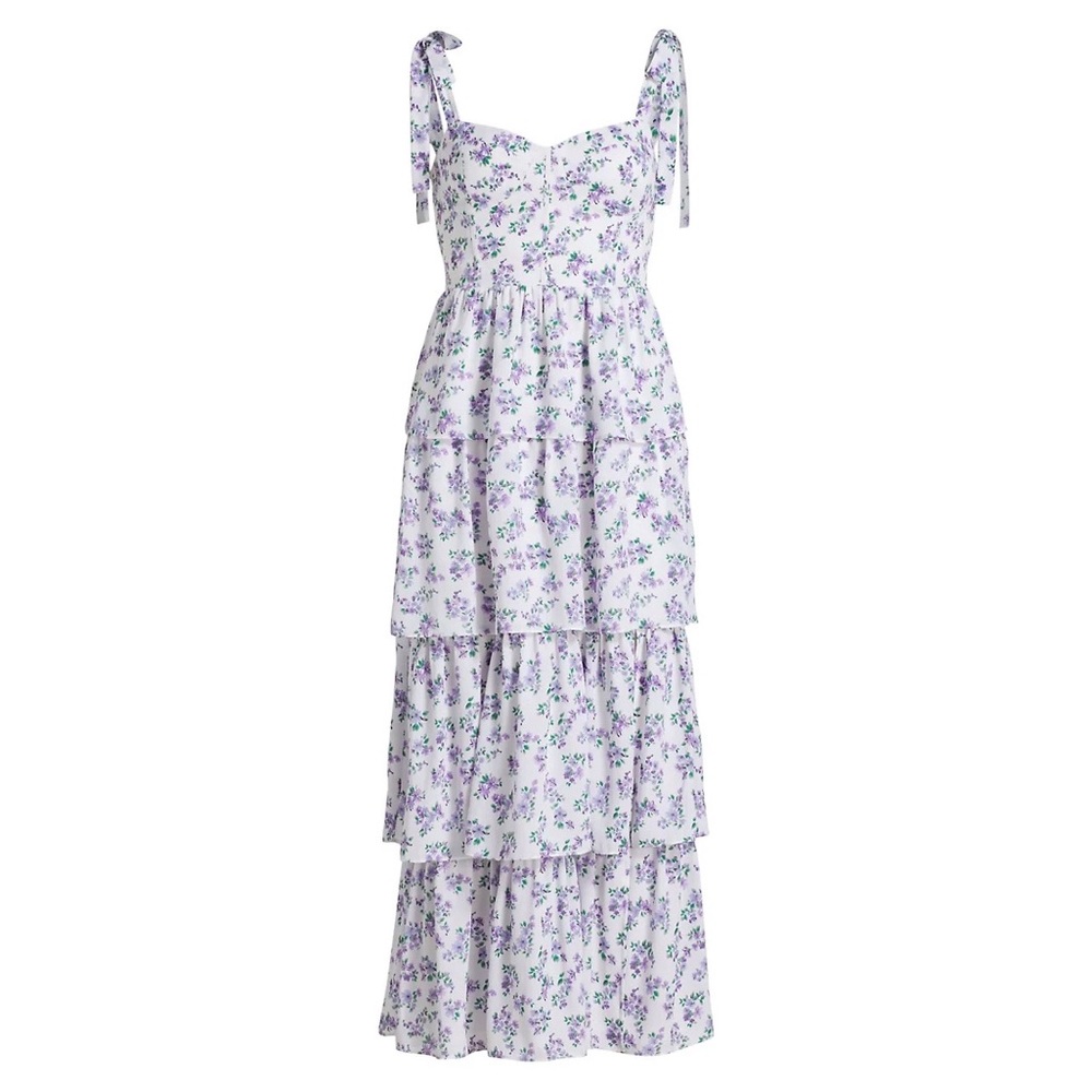 Wayf Remi Tiered Ruffle Maxi Dress